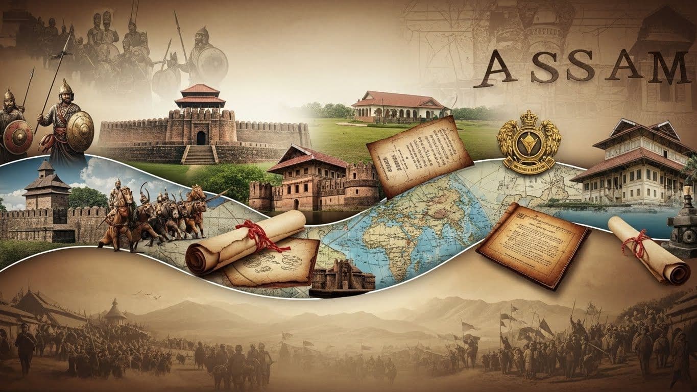 Assam History Timeline and Important MCQs